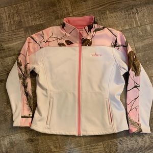 habit softshell camo jacket